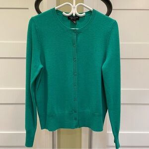 Lord & Taylor Cashmere Crewneck Button-Front Cardigan